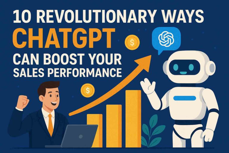 ChatGPT can boost your sales performacne - 10 ways